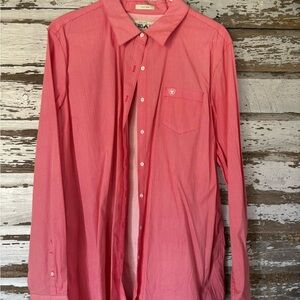 Ariat Women's Red Button-Down Shirt